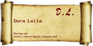 Dora Leila névjegykártya